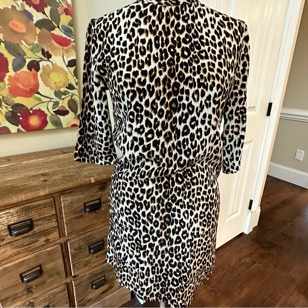 EQUIPMENT Femme Aubrey Silk Dress Tunic Animal Print  XS